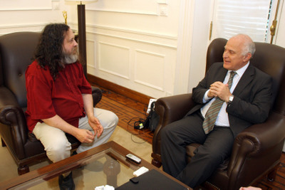 Richard Stallman en la Municipalidad de Rosario  