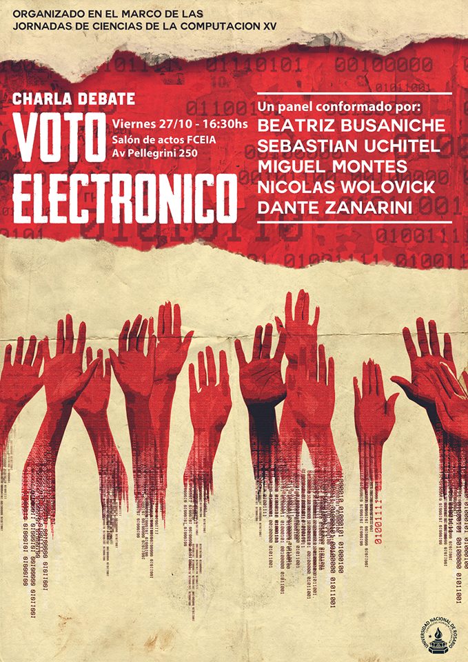 Debate sobre voto electrónico en la Universidad Nacional de Rosario