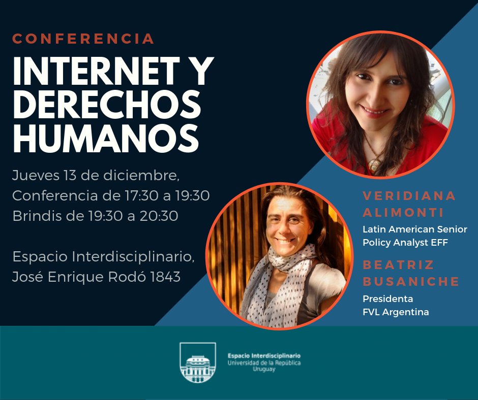 Internet y Derechos Humanos. Conferencia en Montevideo