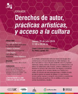 Derechos de autor, prácticas artísticas y acceso a la cultura