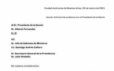 Solicitamos una audiencia a Alberto Fernandez sobre la futura autoridad de la Agencia de Acceso a la Información Pública