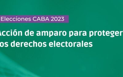 Vía Libre started legal actions to protect the electoral rights of the citizens of Buenos Aires.